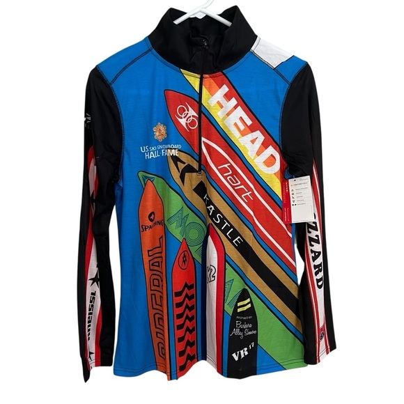 HEADSWEATS GEAR PERFORMANCE TEE NWT WOMEN S ATHLETIC LOGOS BOLD QTR ZIP SKI - Picture 2 of 14